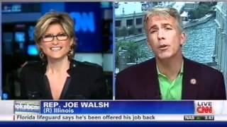 Rep Joe Walsh CNN Anchor Get in Shouting Match Over Tammy Duckworth Comments [upl. by Yenar]