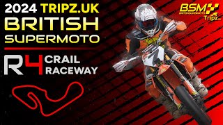 Round 4 of the TRIPZUK 2024 British Supermoto Championship  Crail Raceway [upl. by Aderb]