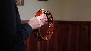 REGULAR WOOD TAMBOURINE BRASS JINGLES  TA2BAB [upl. by Nets]