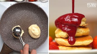 Mega PUSZYSTE naleśniki Japońskie Fluffy Pancakes [upl. by Anitan861]