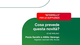 FOCUS SU  LA NOVITA DELLINTERPELLO [upl. by Mines]