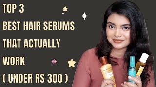 Top 3 Best Hair Serums for Dry and Frizzy Hair under Rs 300  How to Use Hair Serums Correctly [upl. by Thatcher]