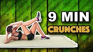 9 Min Crunches For A Flat Stomach [upl. by Ynnohj]