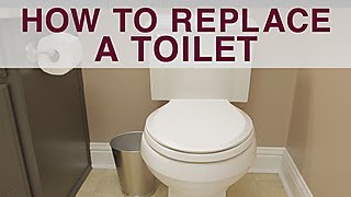 How to Replace a Toilet  DIY Network [upl. by Nnylatsyrc]