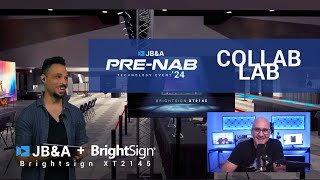 We designed signage for PreNAB 24 with the Brightsign XT2145  JBampA CollabLab [upl. by Nedrud]