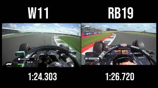 Mercedes W11 2020 vs RedBull RB19 2023 [upl. by Eneryt]