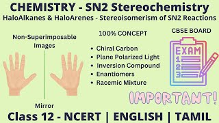 Stereochemistry of SN2 Reaction  HaloAlkanes amp HaloArenes  Grade 12  Organic Chemistry [upl. by Kneeland]