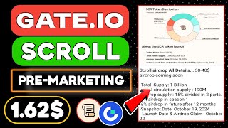 Scroll Token Price 😱 Scroll Token Listing Update 🤑 Gateio Scroll  SCR  PreMarket Trading 🤑 [upl. by Floris479]