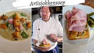 Koken met Rik de Jonge Artisjokkensoep  toast met paddenstoelen [upl. by Nivar442]