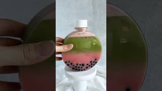 Making a Watermelon Matcha Boba Drink 🍉 [upl. by Einohtna]