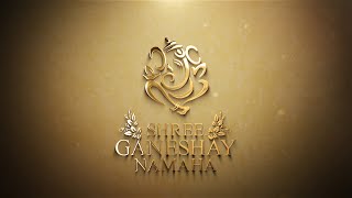 Shree Ganesh Logo Video OpenerIntro  Free Download  Golden Ganpati Animation  1080p [upl. by Eniamrahs]