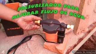 cómo instalar presurizador para mejorar flujo de agua [upl. by Nnaitsirk]