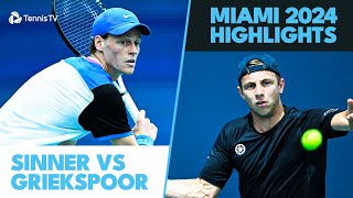 Jannik Sinner vs Tallon Griekspoor Highlights  Miami 2024 [upl. by Ikuy567]