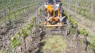 Désherber les rangs de vignes avec le CultivateurInterceps Pellenc [upl. by Pahl159]