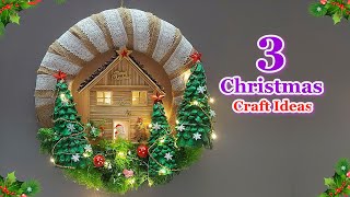 3 Economical Christmas decoration idea with Plastic Bottle DIY low Budget Christmas craft idea🎄116 [upl. by Einahpet207]