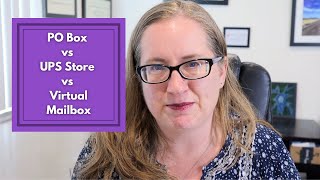 PO Box vs UPS Store vs Virtual Mailbox for Your Small Business [upl. by Neelac467]