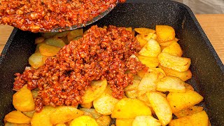 Just Pour the Minced Meat Over the Potatoes 🥔🤤 Cheap Easy and Delicious Dinner [upl. by Kai]