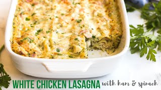 WHITE CHICKEN LASAGNA  easy to prep ahead  The Recipe Rebel [upl. by Rotberg]