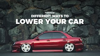 Different Ways To Lower Your Vehicle [upl. by Ellehcam]