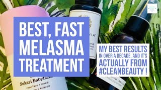 How to Get Rid of Melasma Fast  with CleanBeauty Upper Lip Melasma Treatment 2018 [upl. by Terena]