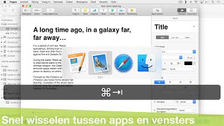 Sneller wisselen tussen programmas vensters en tabbladen Mac [upl. by Itnavart732]