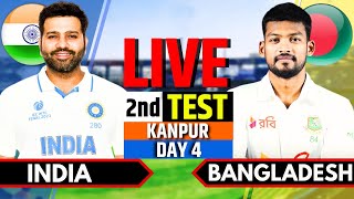 India vs Bangladesh 2nd Test Day 4  IND vs BAN Live  India vs Bangladesh Live Score  IND Batting [upl. by Strepphon924]