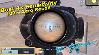 4x✅ Scope Sensitivity Settings Pubg Mobile gyroscope 4x Zero Recoil Sensitivity  Best 4x Settings [upl. by Marwin]