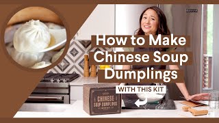 How To Make Soup Dumplings EASY SOUP DUMPLINGS RECIPE  Chinese Soup Dumpling Kit [upl. by Asiar785]