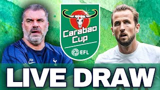 CARABAO CUP LIVE DRAW with HENRY WRIGHT [upl. by Chladek]