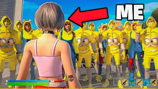 I HIRED 100 Minion Bodyguards In Fortnite [upl. by Nabru]