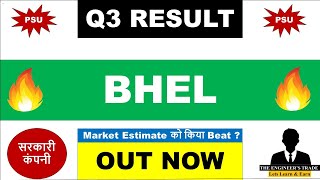 BHEL Q3 Results 2024  bhel results  bhel result today  bhel share latest news  bhel share [upl. by Pattison]