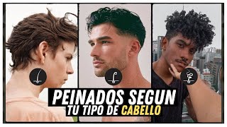 MEJORES PEINADOS PARA HOMBRES SEGUN TU TIPO DE CABELLO LACIO ONDULADO CRESPO CHINO [upl. by Aiyekal]