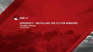 OpenShift  Installing the CLI for Windows [upl. by Haggar]