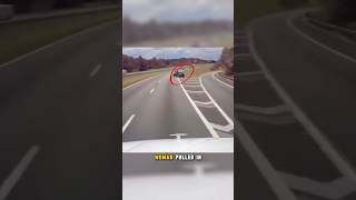 Driver Pulls in front of Truck dashcam truck viralshort [upl. by Asoj]