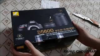 Nikon D5600 DSLR Camera with Dual Lens Kit Unboxing [upl. by Aceber]