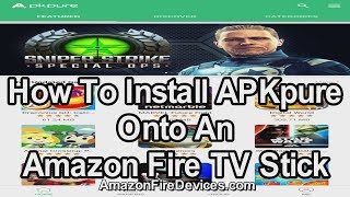 How to install APKpure onto an Amazon Fire TV Stick  Google Play Store alternative APK installer [upl. by Eugene946]