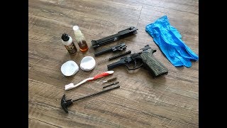 Beretta 92fs  How To Properly Clean and Maintain [upl. by Osmund]