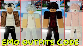 Brookhaven codes for boys Outfits Clothes  Emo boys outfits codes for HSL [upl. by Rehpotsirh564]