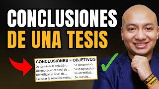 🚨👉 Cómo HACER las CONCLUSIONES y RECOMENDACIONES de una TESIS ✅ EJEMPLOS REALES ⚡ [upl. by Trainer]