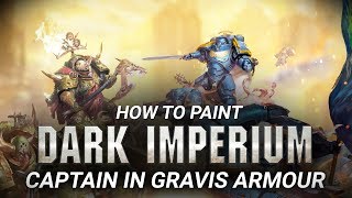 Warhammer 40000 How to Paint a Space Marine Captain in Gravis Armour [upl. by Onairelav]