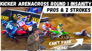 Craziest ArenaCrash Yet Kicker Arenacross Opener was EPIC Carnage All Day Long [upl. by Cressida773]