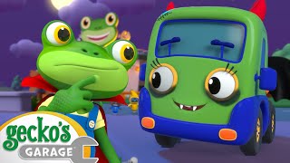 Baby Trucks Halloween Trick Rescue 😈 Geckos Garage  Rescue Adventures [upl. by Larissa]