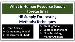 What is Human ResourceHR Supply Forecasting HR Supply Forecasting TechniquesMethods [upl. by Valorie]