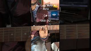 My Love Mine All Mine Mitski Guitar Tutorial  Chords  Strumming short youtube song music yt [upl. by Araik]