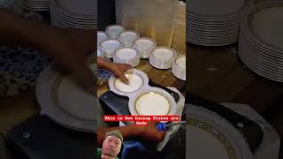 Production Process Beautiful Dining Plates machine business productivity shorth [upl. by Ramoj774]