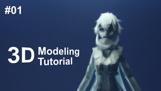 Part 1 40 Anime Character 3D Modeling Tutorial II  Reference and Basemesh [upl. by Royo]