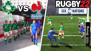 IRELAND vs FRANCE  6 Nations 2023 Round 2  Rugby 22  Gameplay amp Commentary Legend Difficulty [upl. by Mcconaghy]