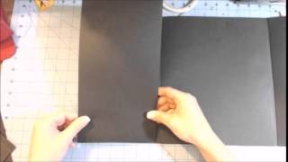 Scrapbook folder folio tutorial part 1 [upl. by Ayotnom]