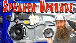 How To Replace and Upgrade Car Speakers Remove Rivets Custom Mounts [upl. by Lynne]