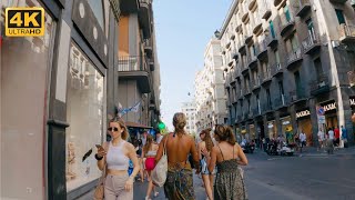 Naples Italy 🇮🇹 Summer  EVENING WALKING TOUR 4K UHD [upl. by Matthieu87]